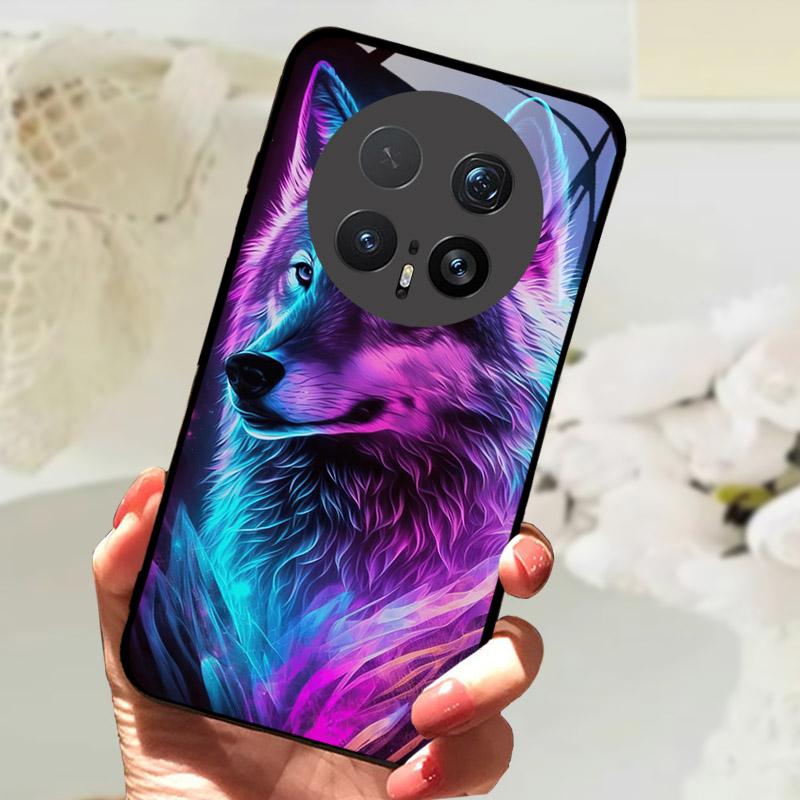 

Чохол для Honor Magic 8 8Pro Розкішний Модний Загартоване Скло Задня Кришка Телефона Для Honor Magic8 Funda Захист Камери Корпус Funda Honor Magic8 Pro