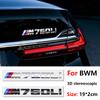 Glänzendes Schwarzes Heckklappen-Buchstabenabzeichen Für BMW M135i M240i M340i M340d M440i M550i M530i M760Li ABS M Logo Emblem Aufkleber Decal