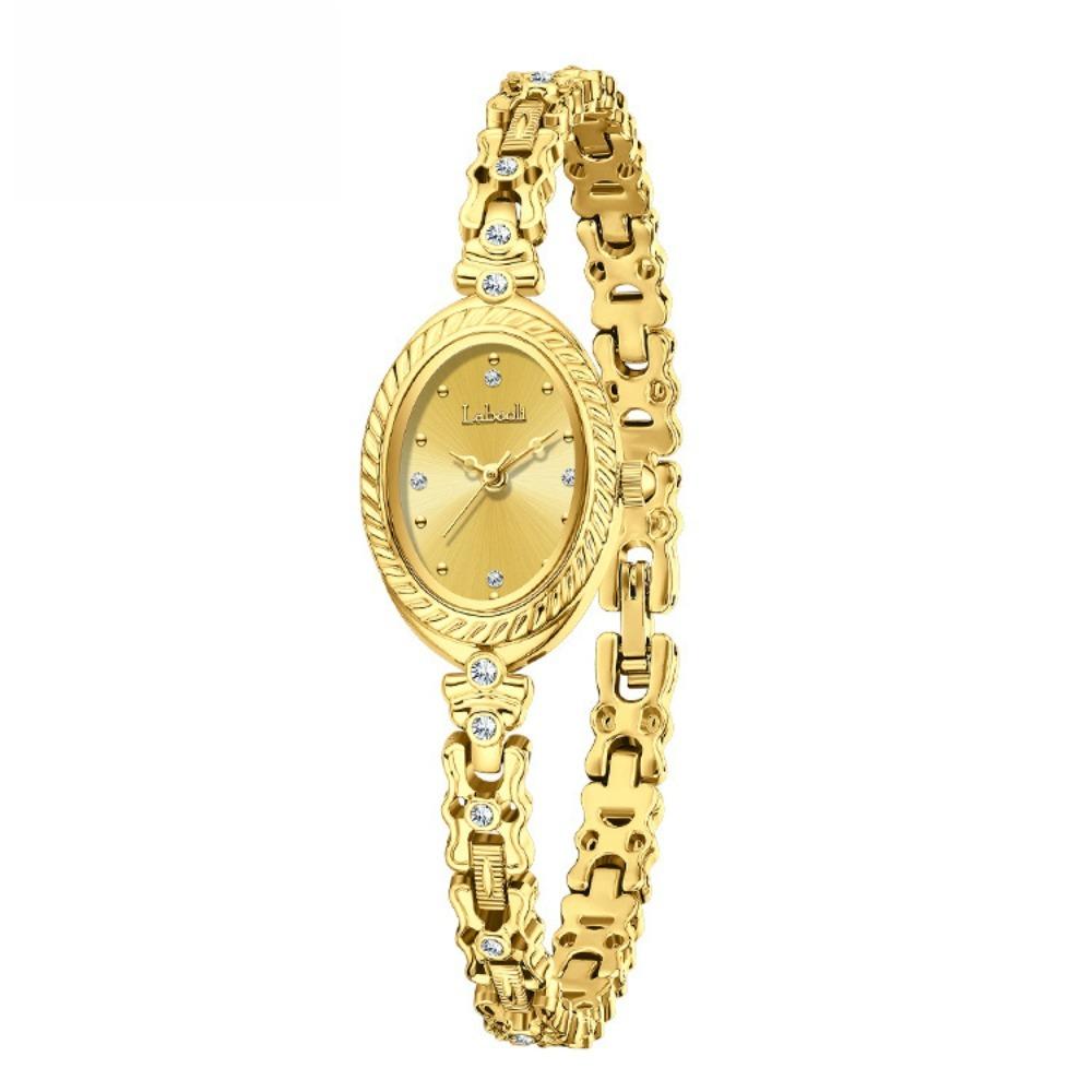 Labaoli Diamond-encrusted Premium Ladies Watch Luxury Vintage Quartz Watch Bracelet Compact