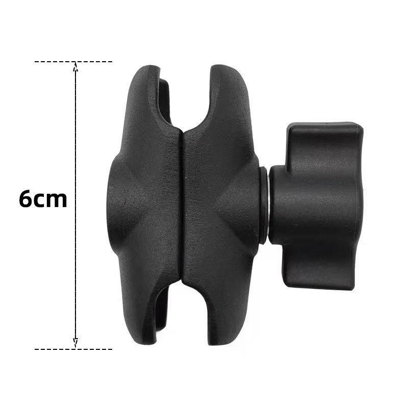 1 Piece 1" Ball Head Mount Adapter Pole Double Socket Arm Aluminum Alloy For Ram Mounts 6/9/15Cm Lights Camera Extension Holder