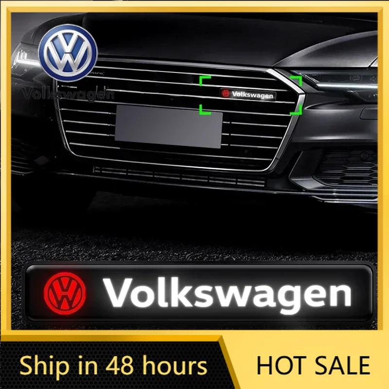 TCFJN1 For VW Volkswagen Jetta MK5 Golf Car Mid-net Lamp Badge Emblem Decoration Styling For Volkswagen VW Scirocco Jetta Beetle Golf P