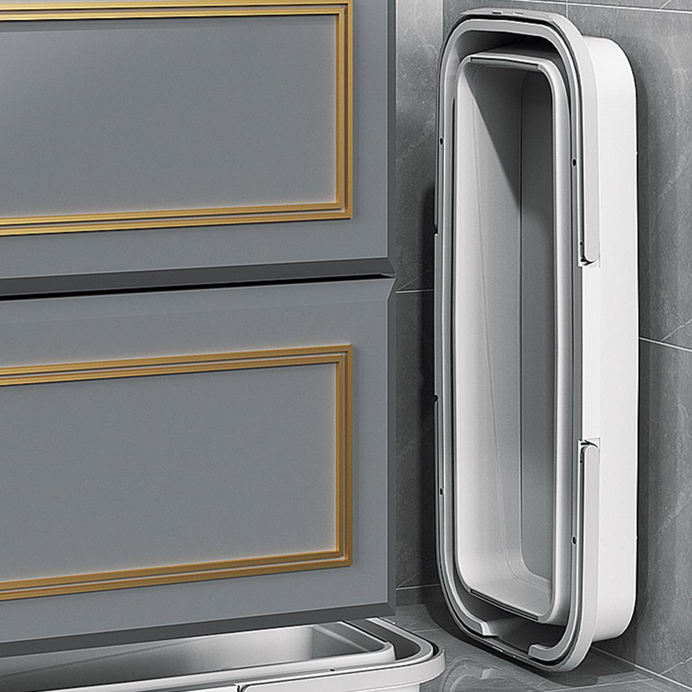 Foldable Mop Bucket Laundry Barrel Rectangular Large Washing Basin Space-Saving Reusable Household Cleaning Bathroom Accessory