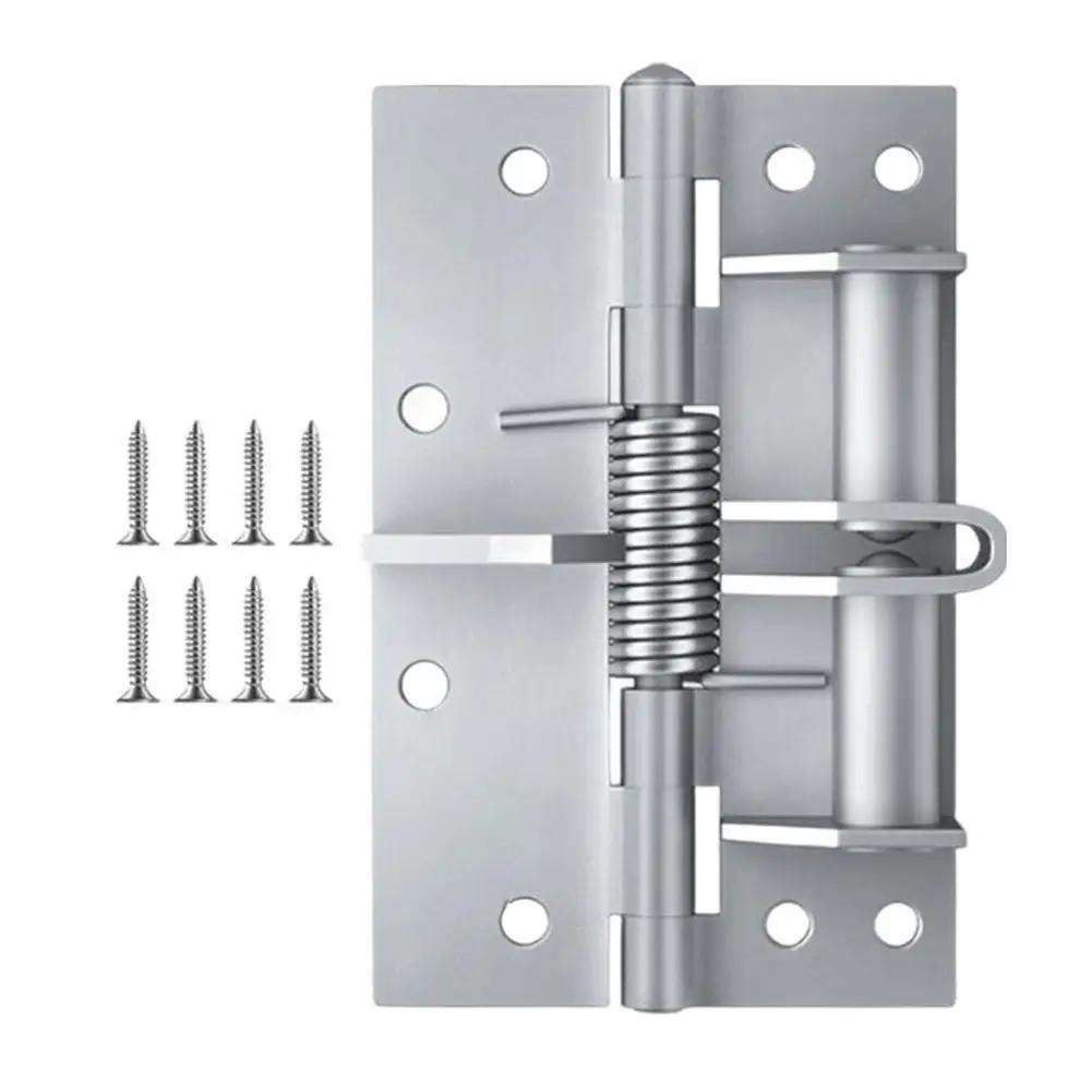 Подпружиненная дверная петля для помещений с высокой проходимостью. Автоматический механизм закрывания. Самозакрывающаяся дверная петля.