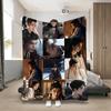 Drama Zhu Yu Character Print Flannel Blanket, Soft All-season Blanket for Sofa Bed Office Nap, Ideal Holiday Gift