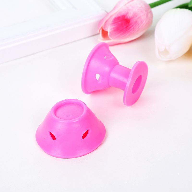 

Silicone Sleep Curlers: Soft, Damage-Free Hair Rollers, Large & Small Sizes. OPP Packaging рожевий