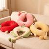 Cartoon Travel Pillow PP Cotton Headrest Adorable Office Nap Pillow  Airplane