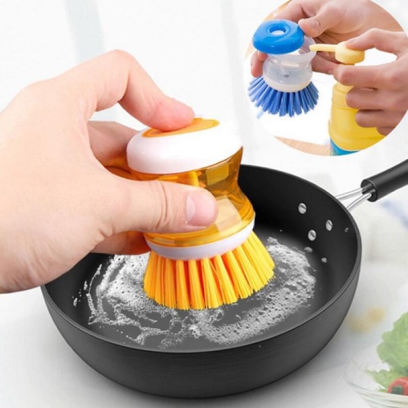 Octopus dishwashing sponge that sprays detergent