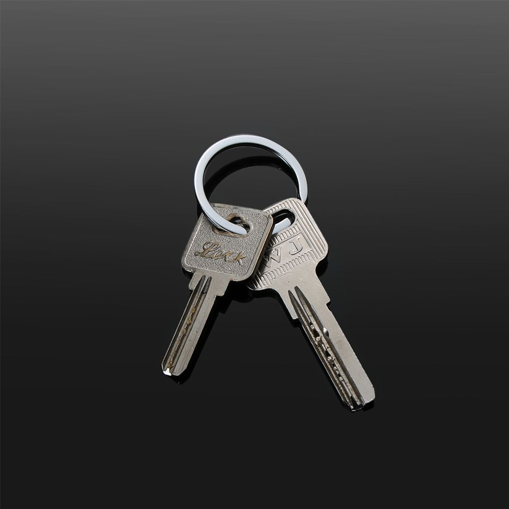 10Pcs/Pack 25/28/30/32mm Connectors Clasps Chain Loop Keychain Split Key Ring Stainless Steel