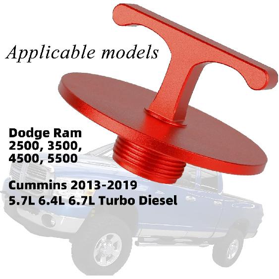 Aluminum Alloy Oil Filter Plug Tool, For Dodge Ram 2500, 3500, 4500, 5500 Cumm Turbo Diesel 5.7L 5.9L 6.4L 6.7L MO285 05083285AA Oil Filter Cap Off