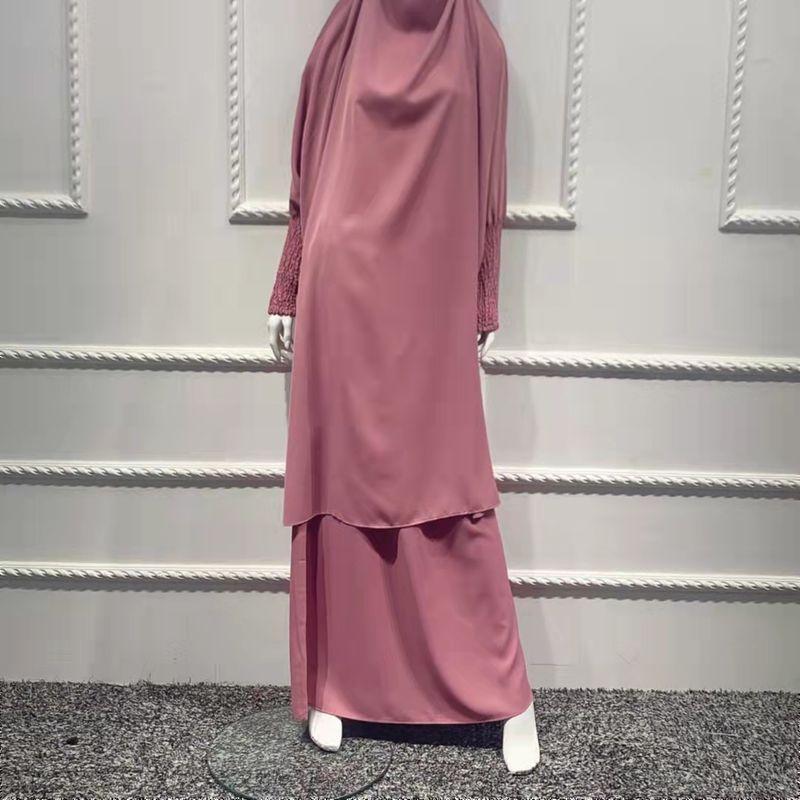 

2021 Новый Национальный Стиль Большой Свинг Халат Топ+юбка Костюм из двух частей Purple All yards