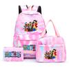 3Pcs/set Anime One Piece Anti-Theft Backpack Casual Daypack with Lunch Bag Pencil Case Back To School Daily Bookbag for Boy Girl Mochila Rucksack