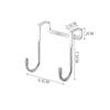 4/8PCS S-Type 304 Stainless Steel Cabinet Door Hook Multifunctional Towel Rack Hat Rack Storage Rack Kitchen Bathroom Accessorie