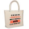 Beach Bag - PLANETEE - Insulated Noûr Parfaite - Cotton - Large Capacity - Sturdy Handles