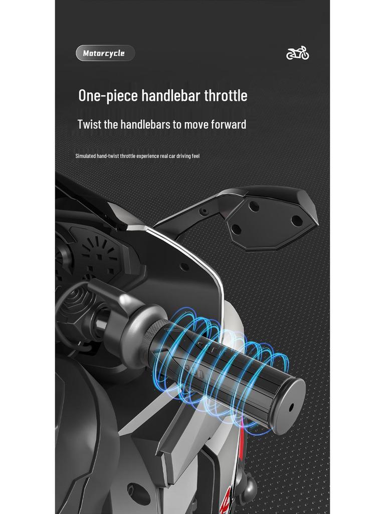 Kids' Electric Off-Road Motorcycle - Remote Control Ride-On Toy for Ages 2-8, Rechargeable