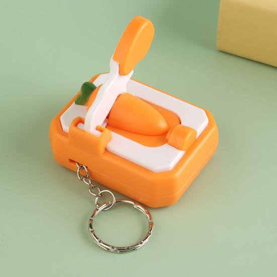 Mini Gulerodssnitter Fidget Nøglering Stresslindring Tegneserie Majssnitter Nøglering Rygsæk Hængende Dekoration Taske Vedhæng Pung Vedhæng