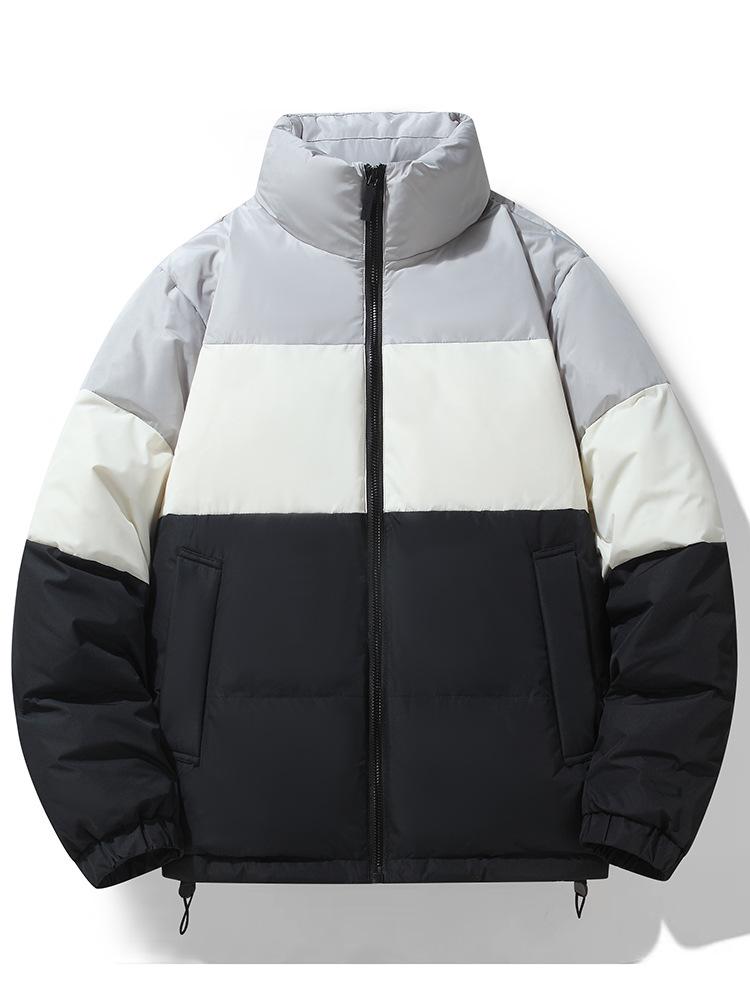 Unisex Winter Windproof Jacket - 90% White Duck Down, Thickened & Warm, Trendy National Standard Design