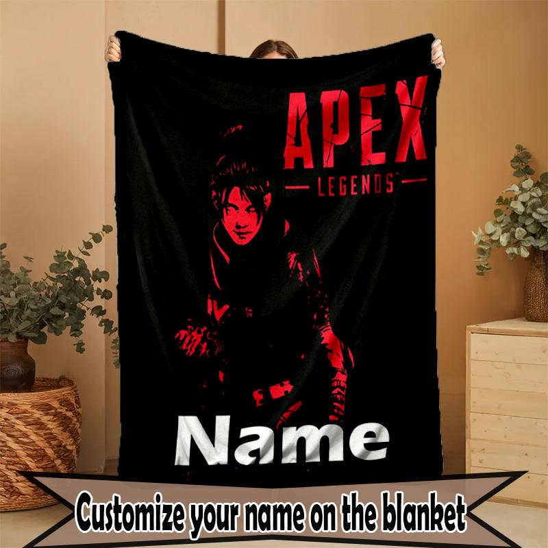 Custom Name Personalized Apex Legends Print Blanket, Home Decor, Bedroom, Sofa, Camping, Couch, Gifts for Birthday Christmas