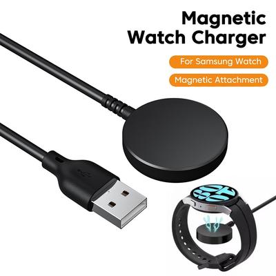 Portable USB Cable Fast Charging Dock Station Magnetic Smartwatch Wireless Charger Cable For Samsung Galaxy Watch 4 3 Active 2 1