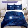 Set Biancheria da Letto Stampata Calcio Inghilterra 3 Pezzi Copriletto Traspirante Accogliente come Regalo per la Casa Nuova o per le Feste