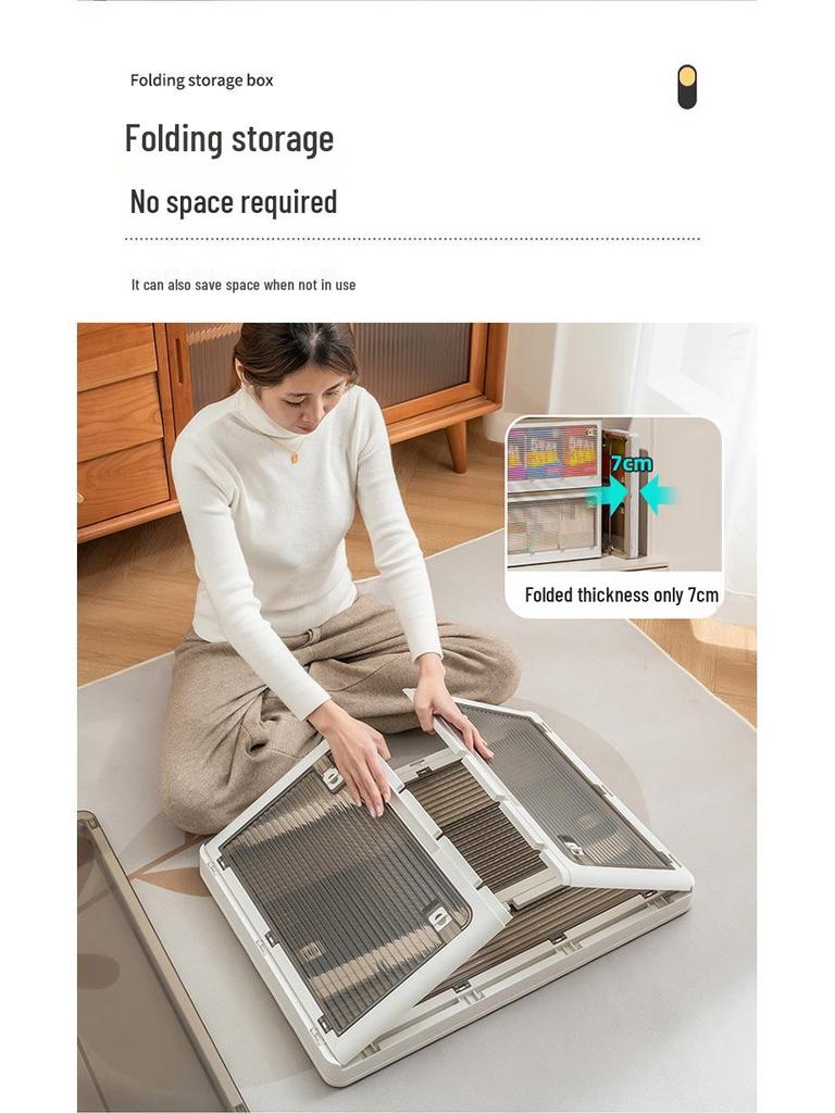 Transparenter Faltbarer Kleiderschrank-Organizer: Kleider- & Quilt-Aufbewahrungsbox