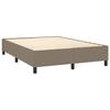 Maison Exclusive - Sommier à lattes de lit avec matelas Taupe 140x200 cm Tissu