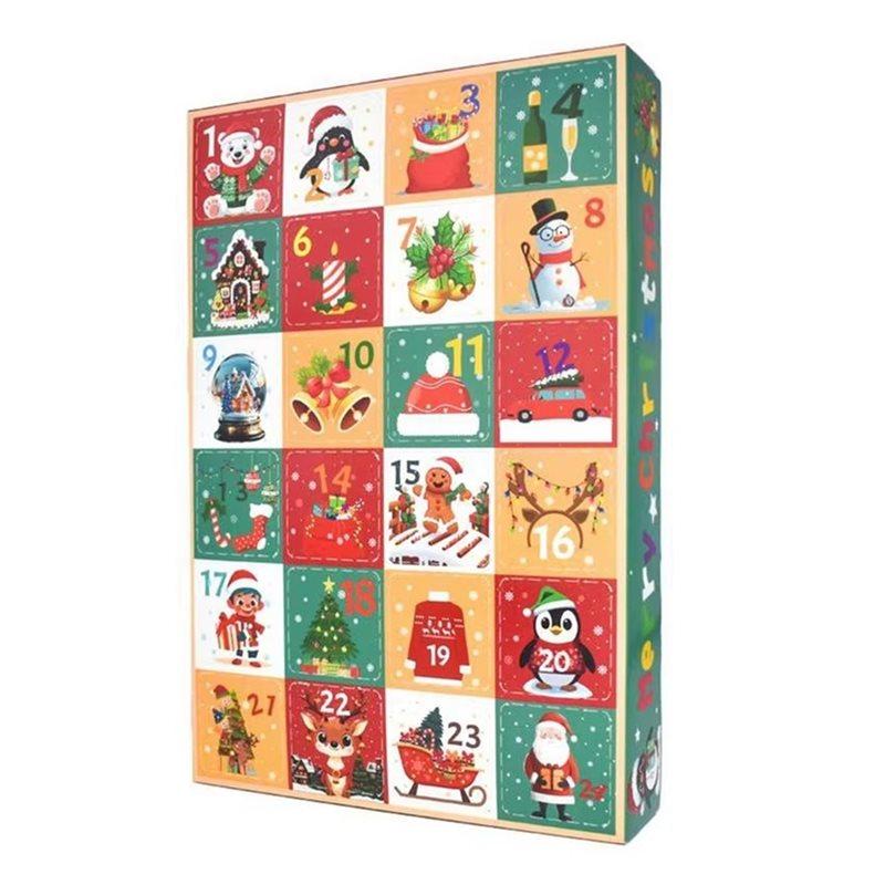 

M-Modern-Count Down Calendars 5 Pieces Festive Empty Box 24 Days Countdown Set Activities Gathering Festival Holiday Party Famil