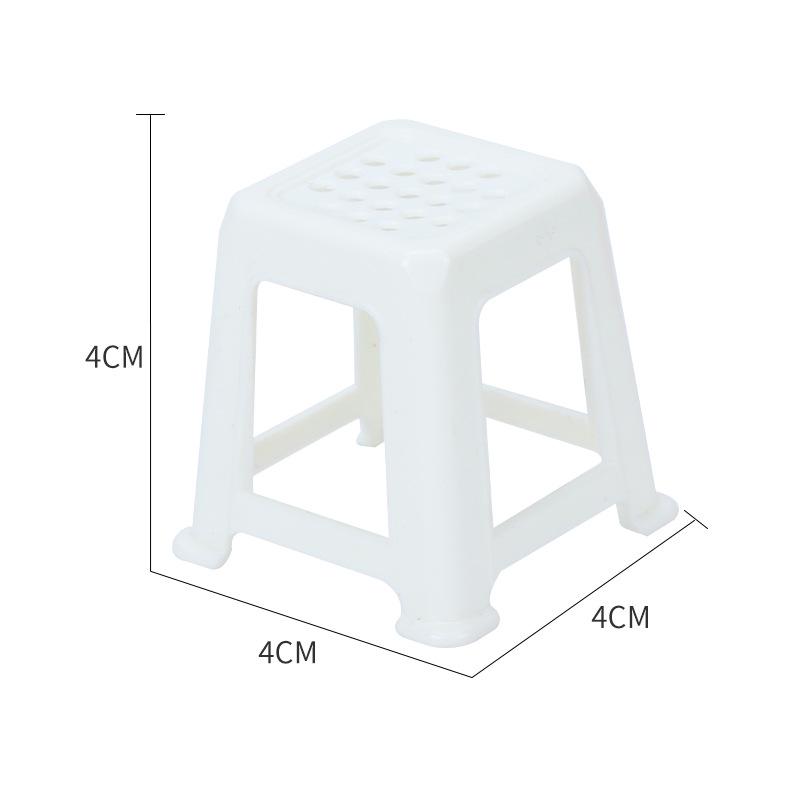 Miniature Dollhouse Chair & Stool Model Figurine - Desktop Decoration Toy.