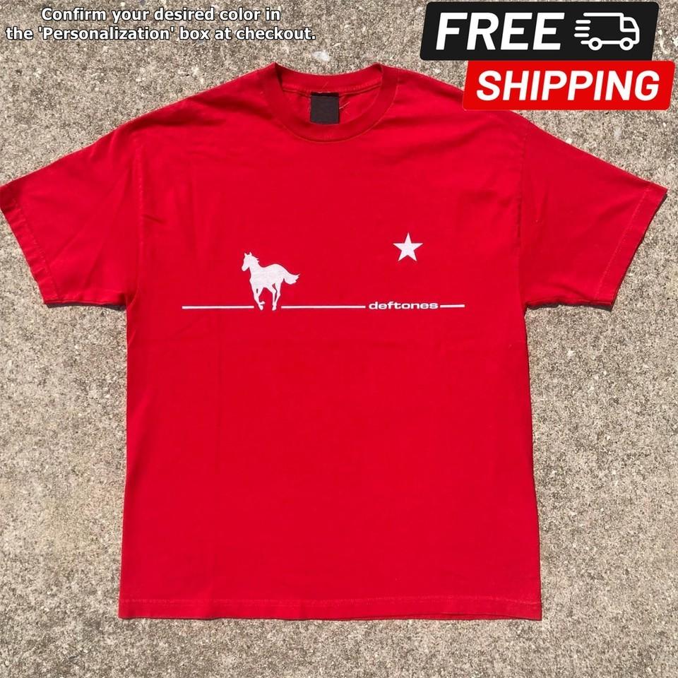 

Vintage 2000s Deftones White Pony Red Unisex Tshirt Size S5XL Unisex T-Shirt M
