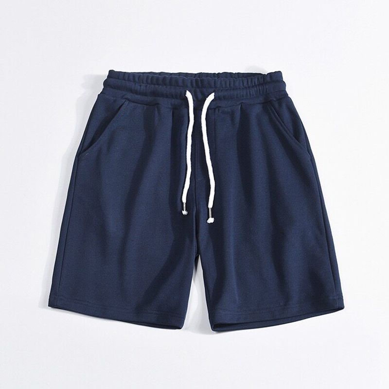 Export Balance Cargo with Logo Cut off Men Terry Cotton Shorts Summer Loose Sports and Leisure Export Parka Beach Shorts