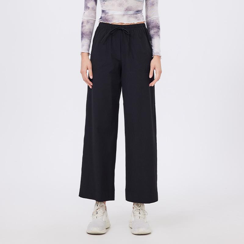 

Sweatpants running outside casual women s loose outdoor mountaineering gym clothes hiking straight slim sweatpants yoga pants S чорний