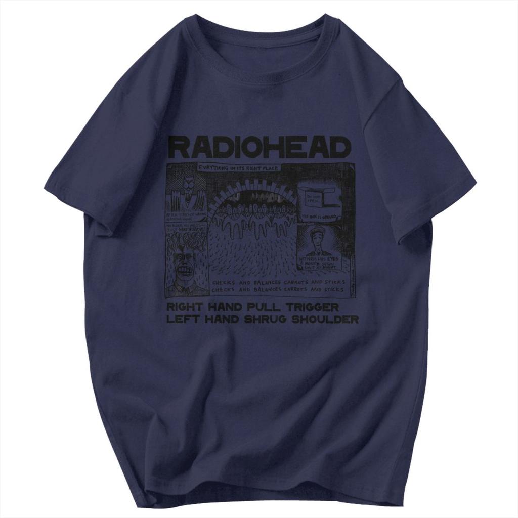 T-shirt da uomo Tutto al suo posto Radio Rock Fascia per capelli Regali Grafiche Y2K Abbigliamento Unisex T-shirt