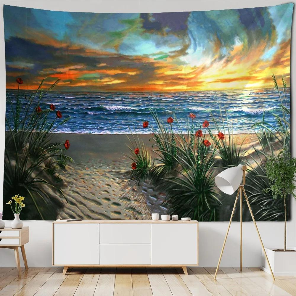 Fantasy Wasserfall Wald Muster Wandteppich Heim Wanddekoration Wandteppich Schlafzimmer Wohnzimmer Wandteppich