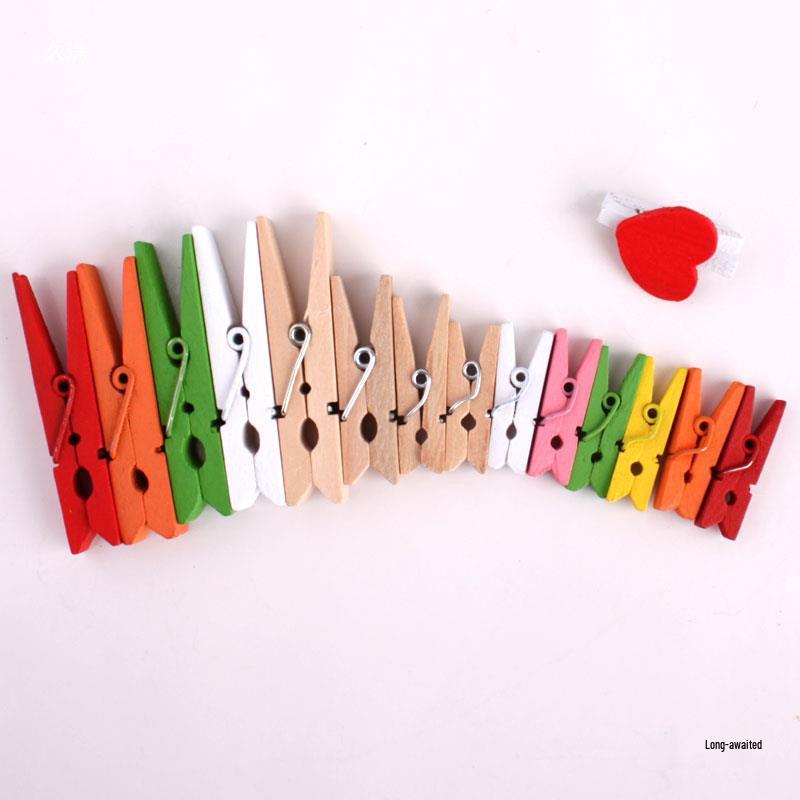 Retro Wooden Photo Clip for DIY Wall Art Decoration