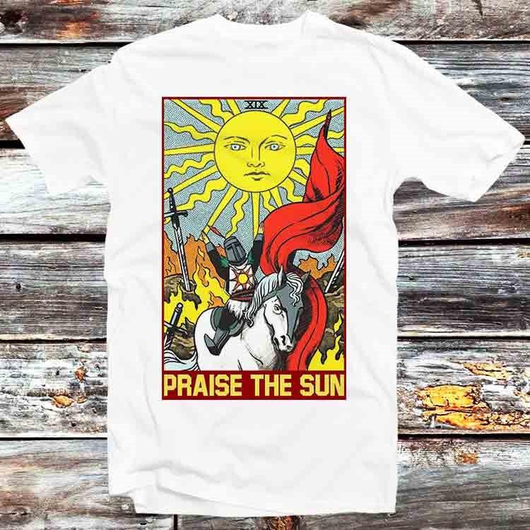 

Praise The Sun Thank God Tarot Card Online Gaming Nerd Gamer T Shirt B1337 S