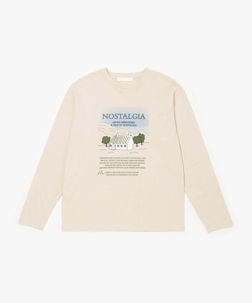 PLAC WOMEN Nostalgia Long Sleeve T-Shirt Beige