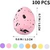 100Pcs Colorful Mini Easter Eggs Bulk Decorative Foam Easter Eggs for DIY Crafts Basket Stuffers Decoration Party Favors Supplies