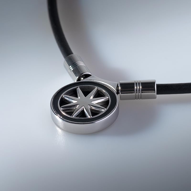 [BANDEL] Bandel Healthcare Necklace Earth mini 2.0 (Black x Silver, 52cm)