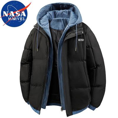 Pánská prošívaná bunda s kapucí NASA MARVEL
