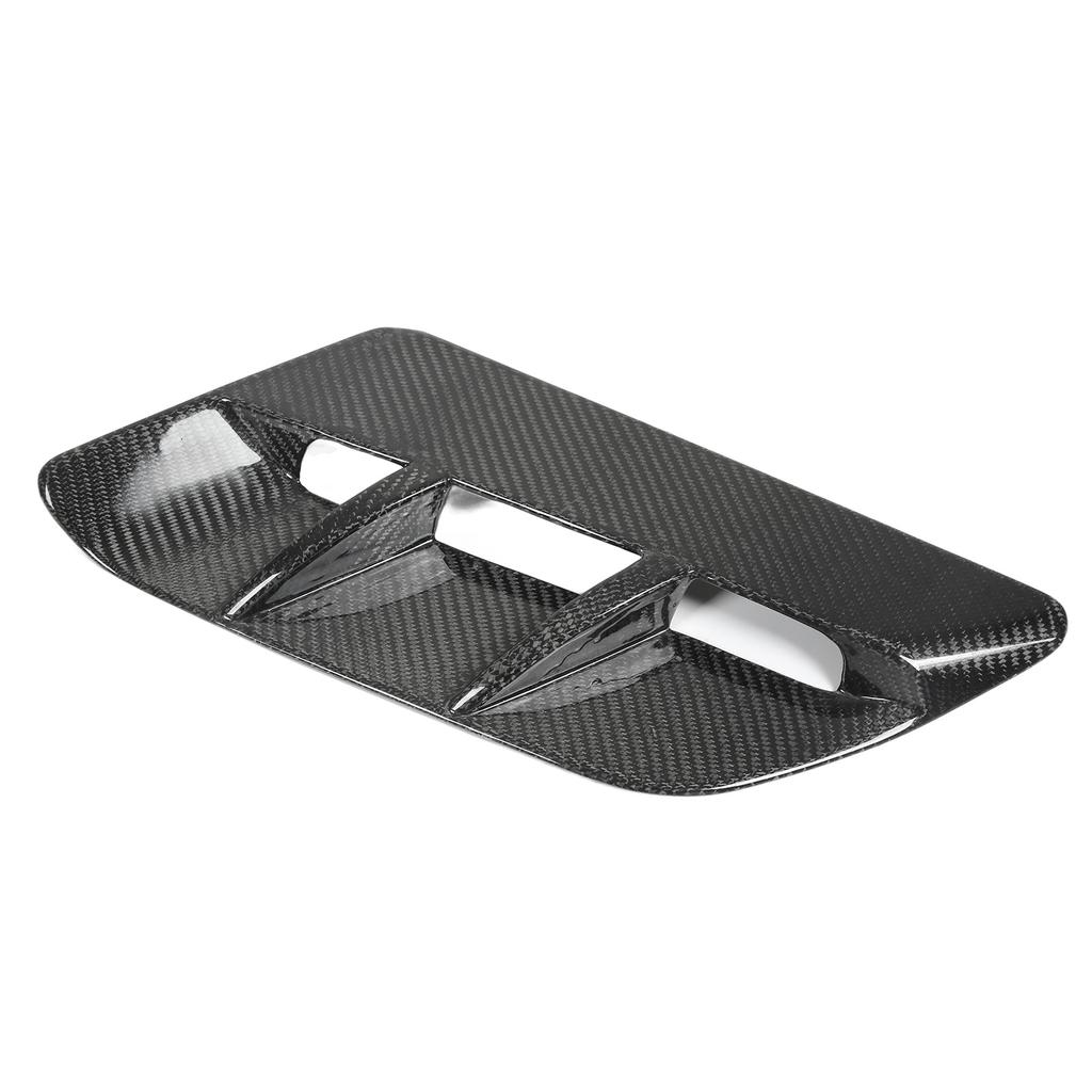Engine Hood Bonnet Air Outlet Vent Cover Trim Carbon Fiber Replacement for Dodge Challenger SXT 2015‑2022