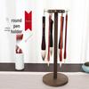 Walnut Solid Wood Calligraphy Brush & Pen Holder - Retro Desktop Ornament & Multifunctional Display Rack