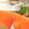 Giant Carrot Dog Toy Plush Squeaky Dog Chew Toy with Crinkle Sound Interactive Soft Stuffed Teething Toy for Small Medium Large