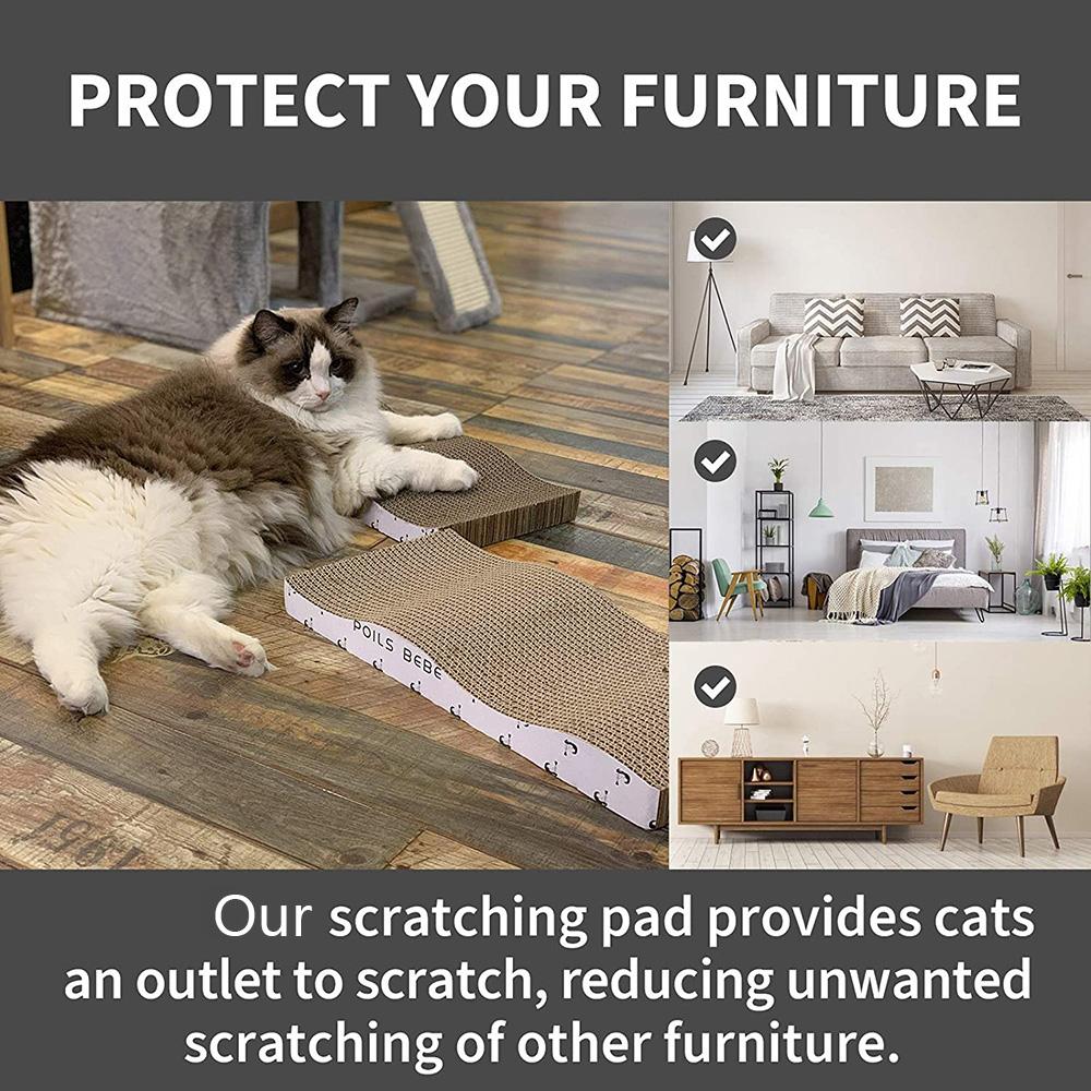 wave cat scratching pad