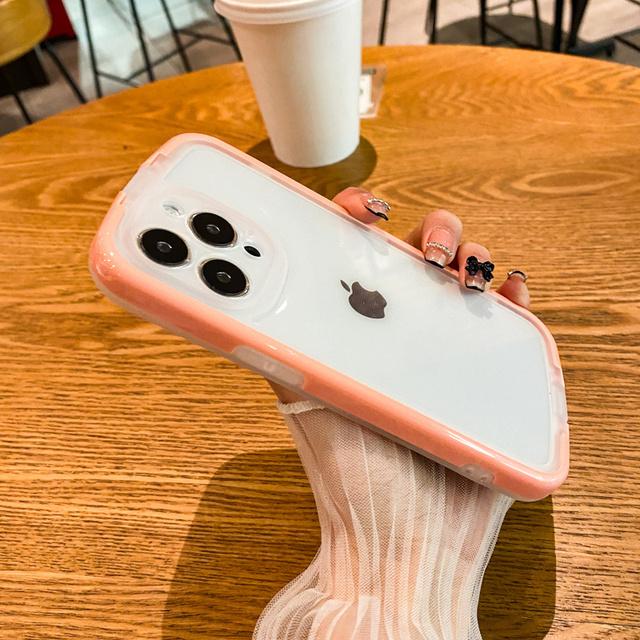 Clear Shockproof Invisible Stand Bracket Phone Case For Iphone 13 12 11 Pro Max X Xs Max Xr 7 8 Plus Candy Color Wristband Cover