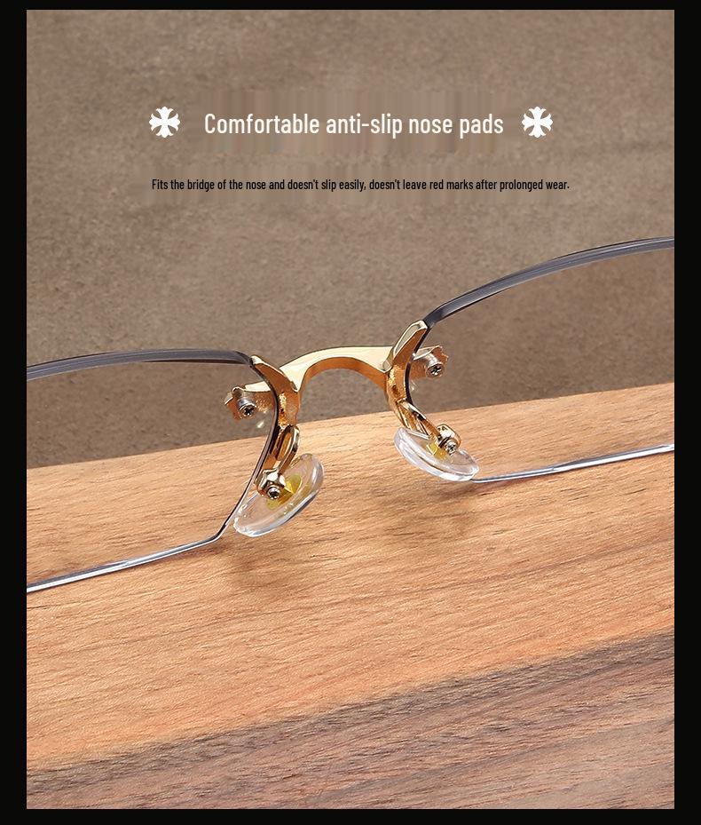 Hochauflösende randlose Blaulicht-Lesebrille: Ultraleicht und modisch für Männer, Frauen und Alterssichtigkeit