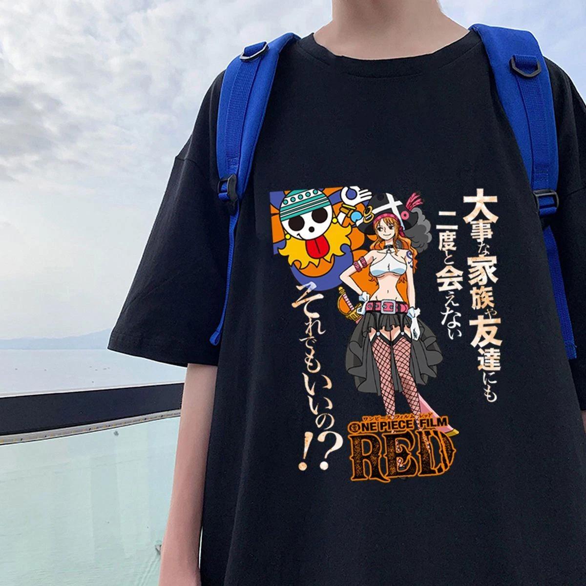 One Piece Nami Cosplay Anime Manga T-Shirt Shirt Undershirt Costumes 100% Cotton 4XL