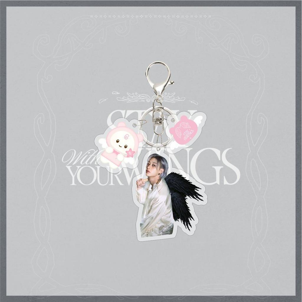 Neuer 26 Jahre Stray Kids SKZOO Niedlicher Acryl Schlüsselanhänger Stay with Your Wings FELIX HYUNJIN Zubehör Tasche Schlüsselanhänger
