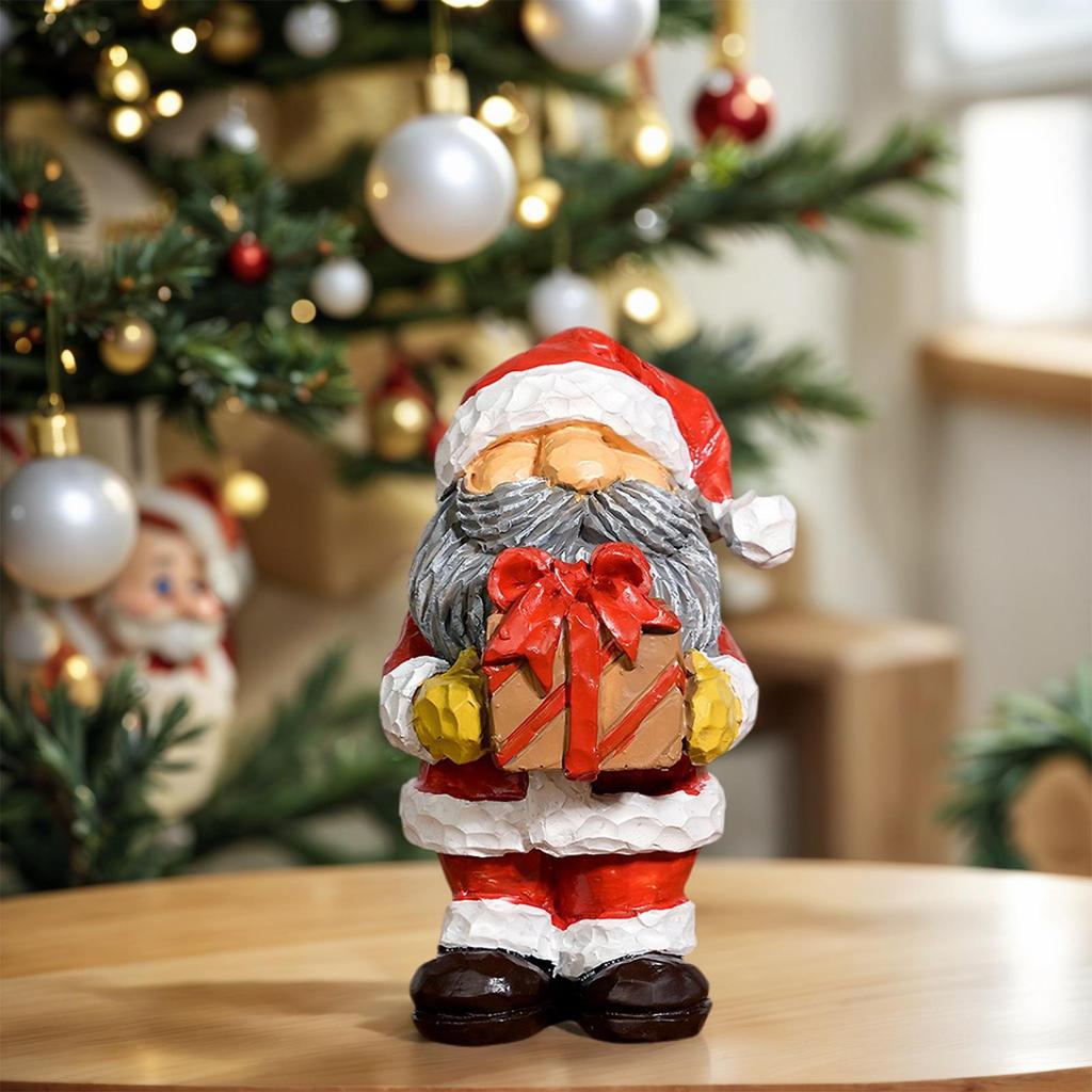 Christmas Mini Resin Figurines Miniatures Santa Claus Snowman Elk Ornament Micros Landscape Merry Xmas Ornament Decoration 2026