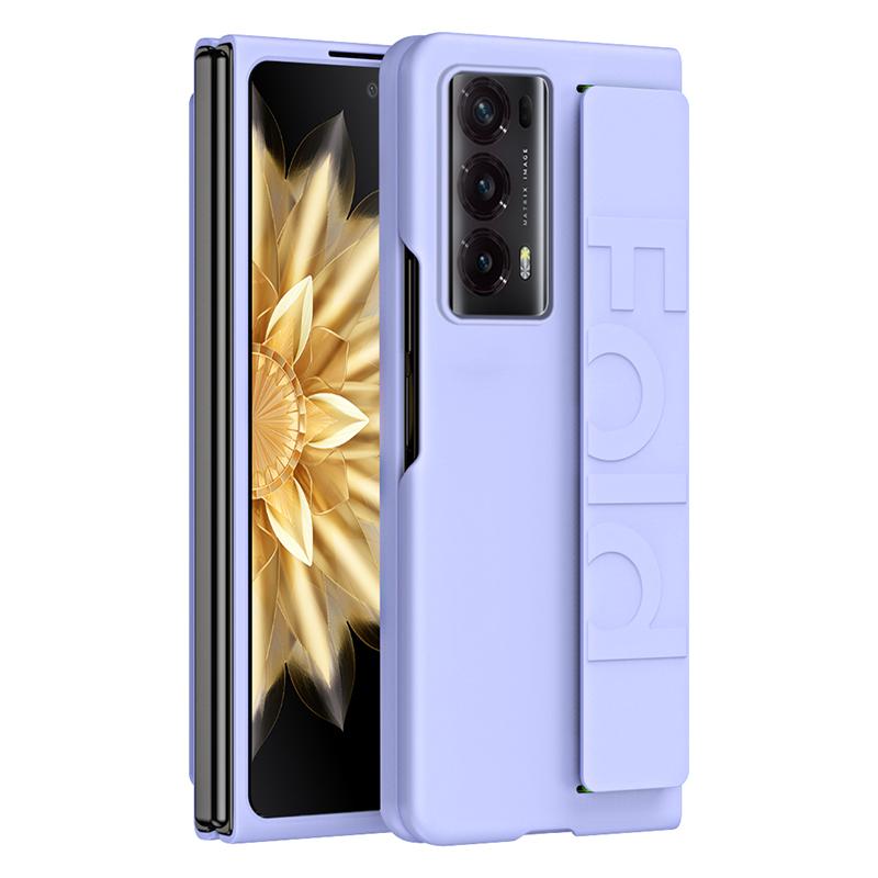 

Stretchable Wristband Series For Honor Magic V2 5G Rubberized Phone Case Protective Hard PC Back Cover Purple