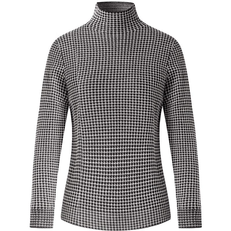 

PORTS Женский вязаный пуловер с длинным рукавом и воротником-стойкой M