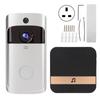 Intelligent trådløs WIFI-videodørklokke med app-fjernkontroll Intercom PIR-bevegelsesdeteksjon Sølv
